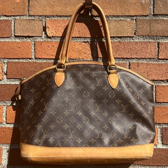 Authentic Louis Vuitton Lock It Horizontal Shoulder Bag LV Monogram Brown Tan - Picture 5 of 17